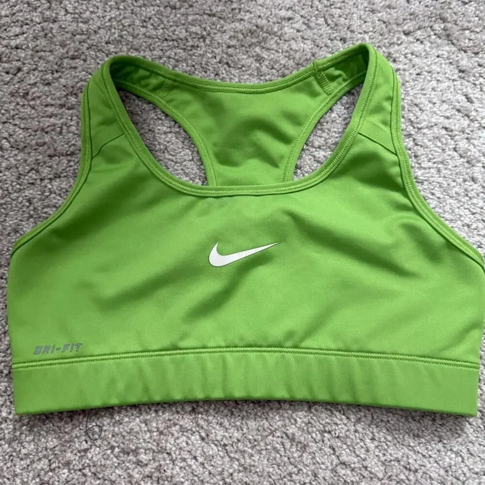 Nike Green Racerback Dri-FIT Sports Bra